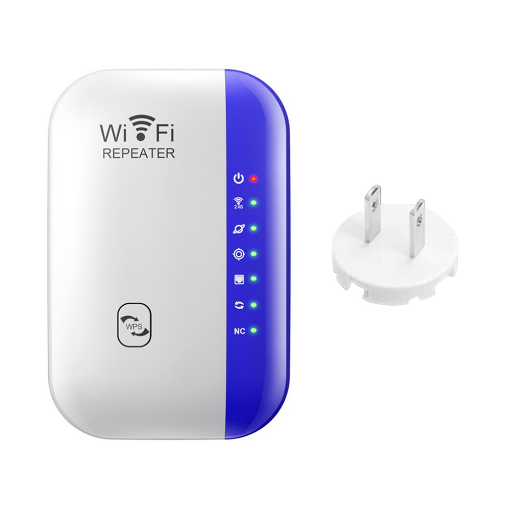 300M amplificador repetidor WiFi amplificador teléfono móvil ordenador señal inalámbrica extensor de rango para interior 90X80X70mm: US Plug