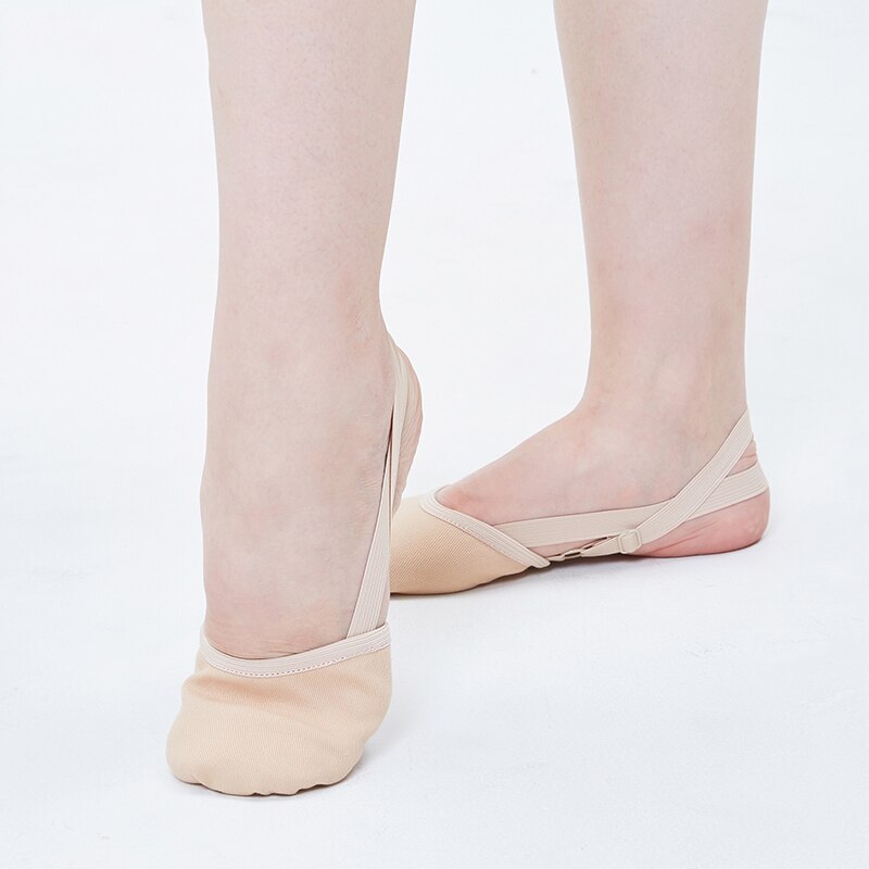 Weiche Halb Gestrickte Socken Rhythmische Gymnastik Kappe Schuhe Elastische Dance Füße Schutz Schuhe Ballsaal Zubehör für Mädchen