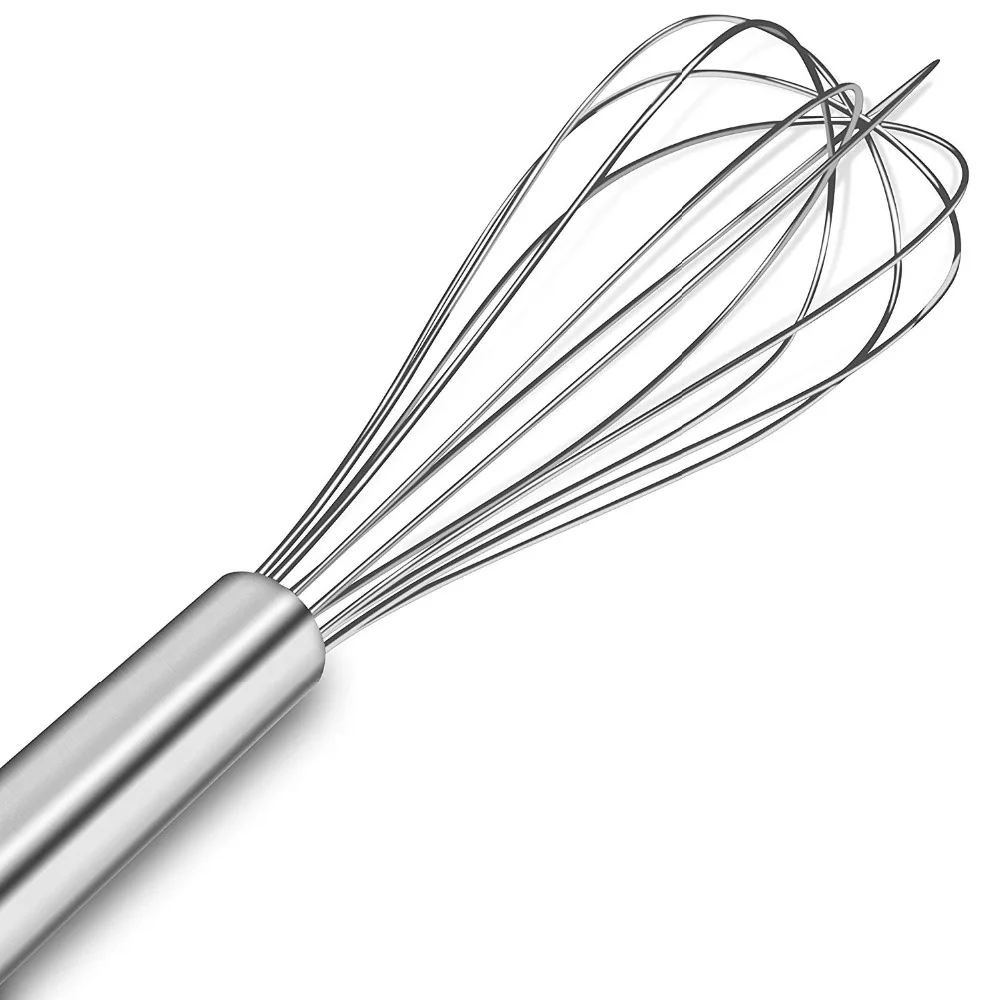 8 " 10 " 12 " äggvisp äggvisp i rostfritt stål kökstrådballongvisp mjölk äggvisp äggblandare mixer verktyg  kc0231