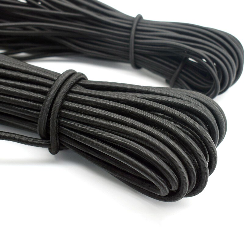 5 meter sterk elastisch touw, bungee-schokkoord, rekkoord voor doe-het-zelf sieraden maken, buitenproject, tent, kajak, boot, tas, bagage