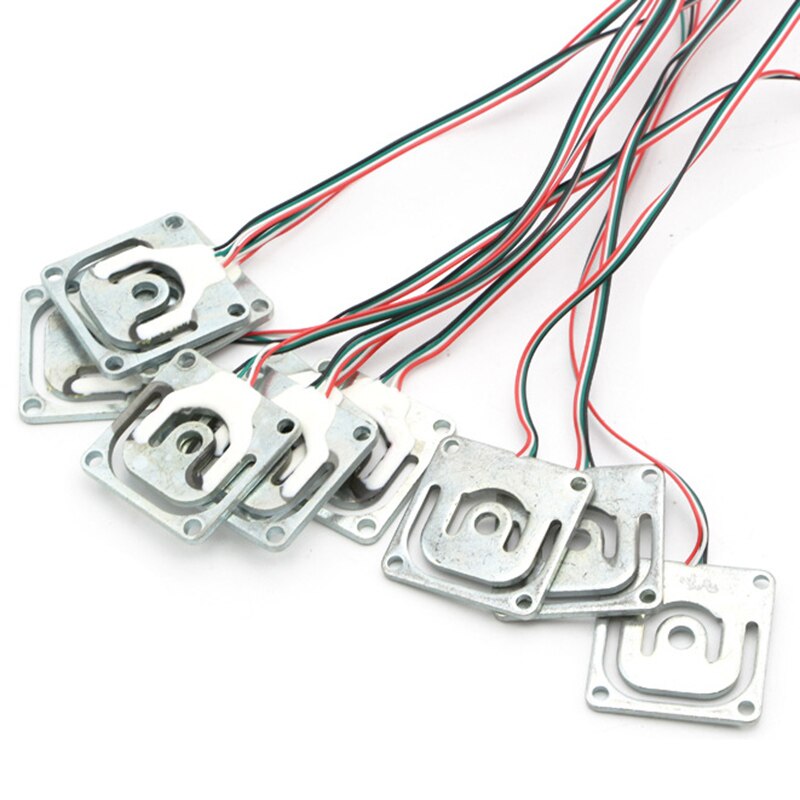 Newest 4pcs Weigh Sensor Thread Hole 50kg Bridge Resistance Strain Body Weighing Load