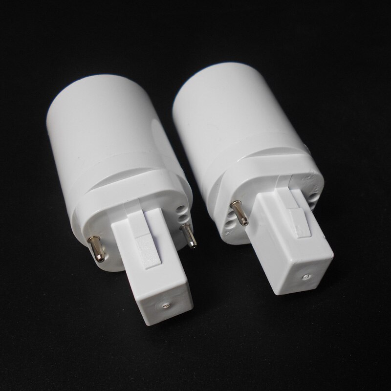 Abs Led G24 Om E27 Adapter Socket Halogeen Cfl Light Lamp Base Converter E27 Naar G24 Lamphouder Adapter 2pin 85-265V