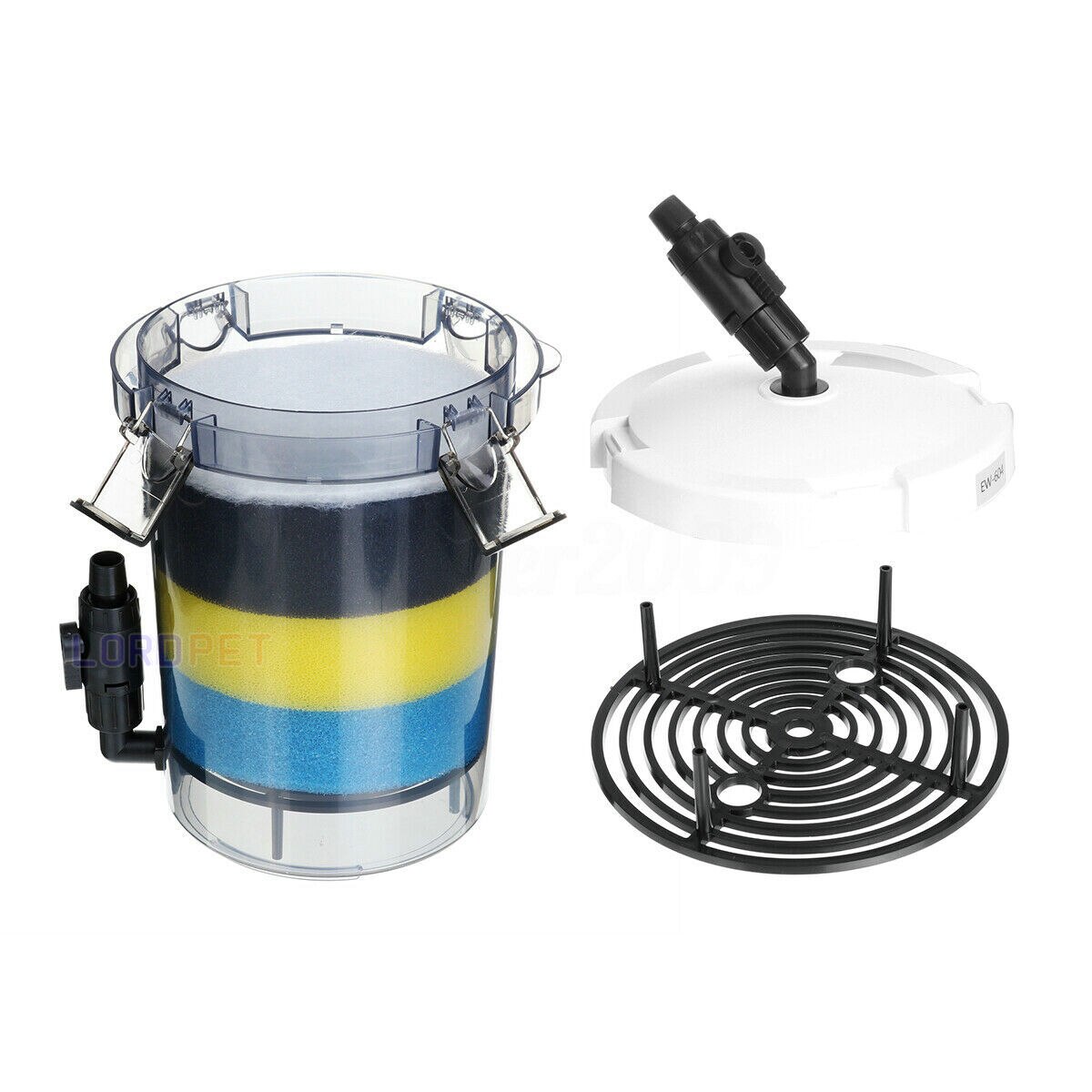 Sunsun 14w 800l/h External Filter With 16mm Inlet Outlet Powerful Bucket Biochemical Sponge Canister Filter 604B 220v