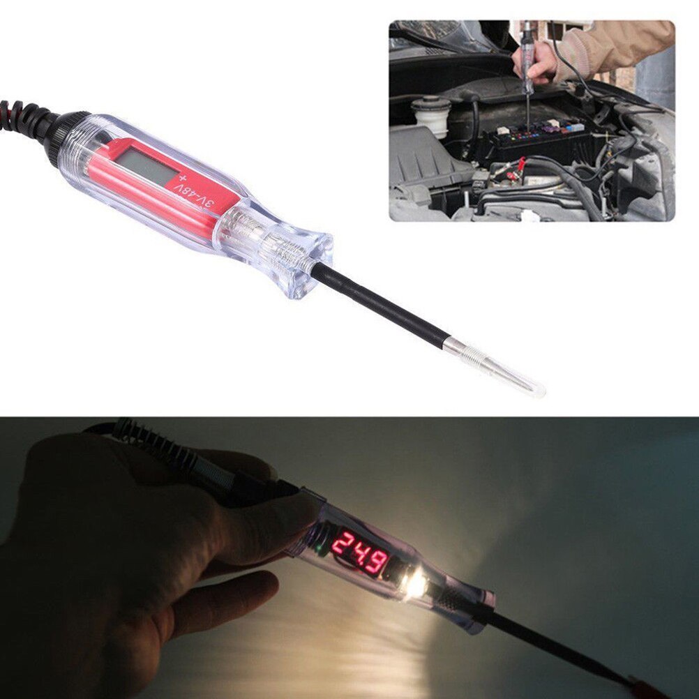 1pc 3-48V Digital Display Circuit-Tester Automotive Test Bleistift Reparatur Stift Für Auto Fahrzeug Auto Test auto-Circuit-Tester Elektrische