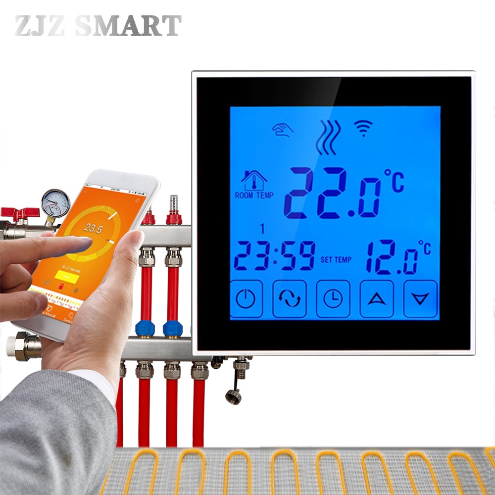 Smart House Wifi Programmeerbare App Intelligente Water Verwarming Thermostaat Temperatuur Schakelaar Controller Controller Voor Floor