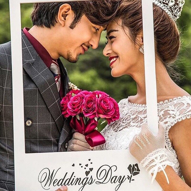 Birthday Photo Booth Frame Happy Birthday Photobooth Props Birthday Party Decor Anniversary Supplies