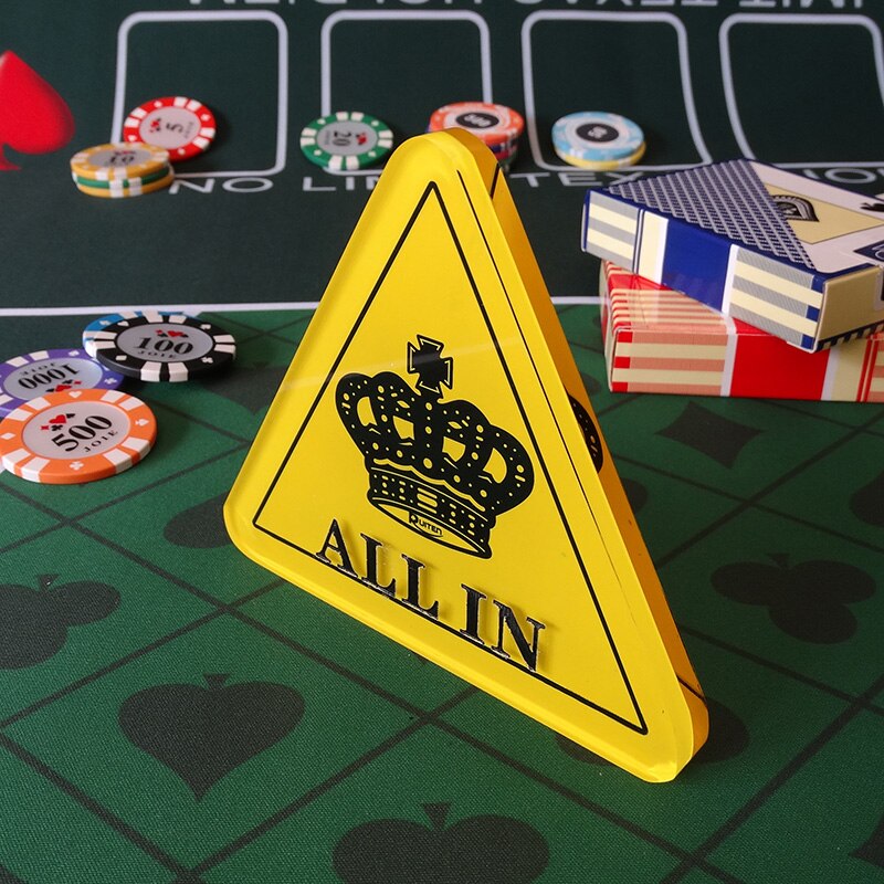 Accesorios de juego ALL IN Button acrílico Poker Card Guard Texas Hold'em: green