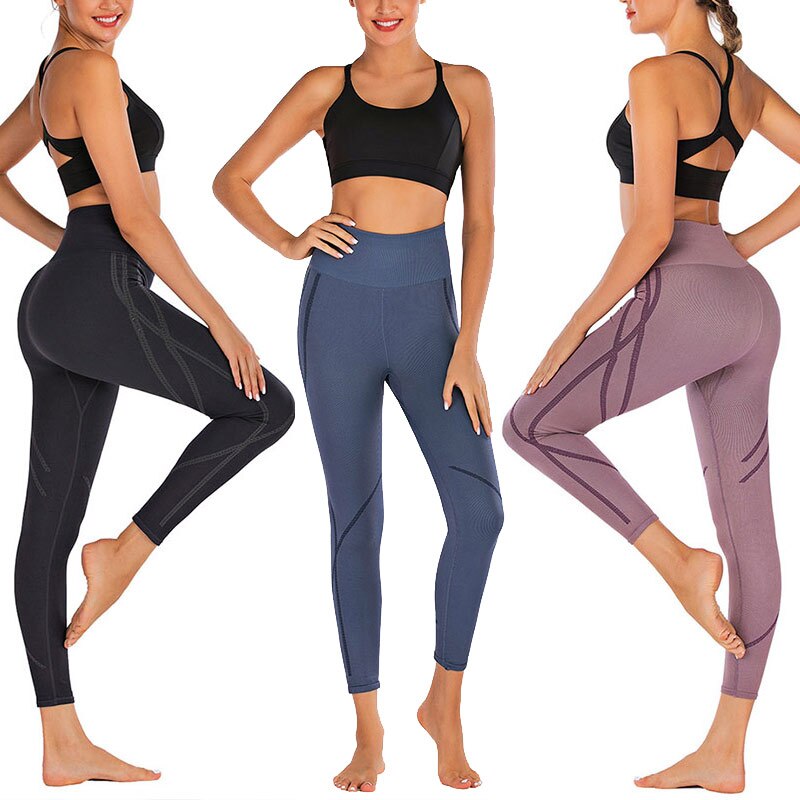 Hete Vrouwen Leggings Gym Sportkleding Yoga Broek Running Hoge Waisted Broek Snel Droog Vrouwen Trainingspak Effen Yoga Set Patchwork