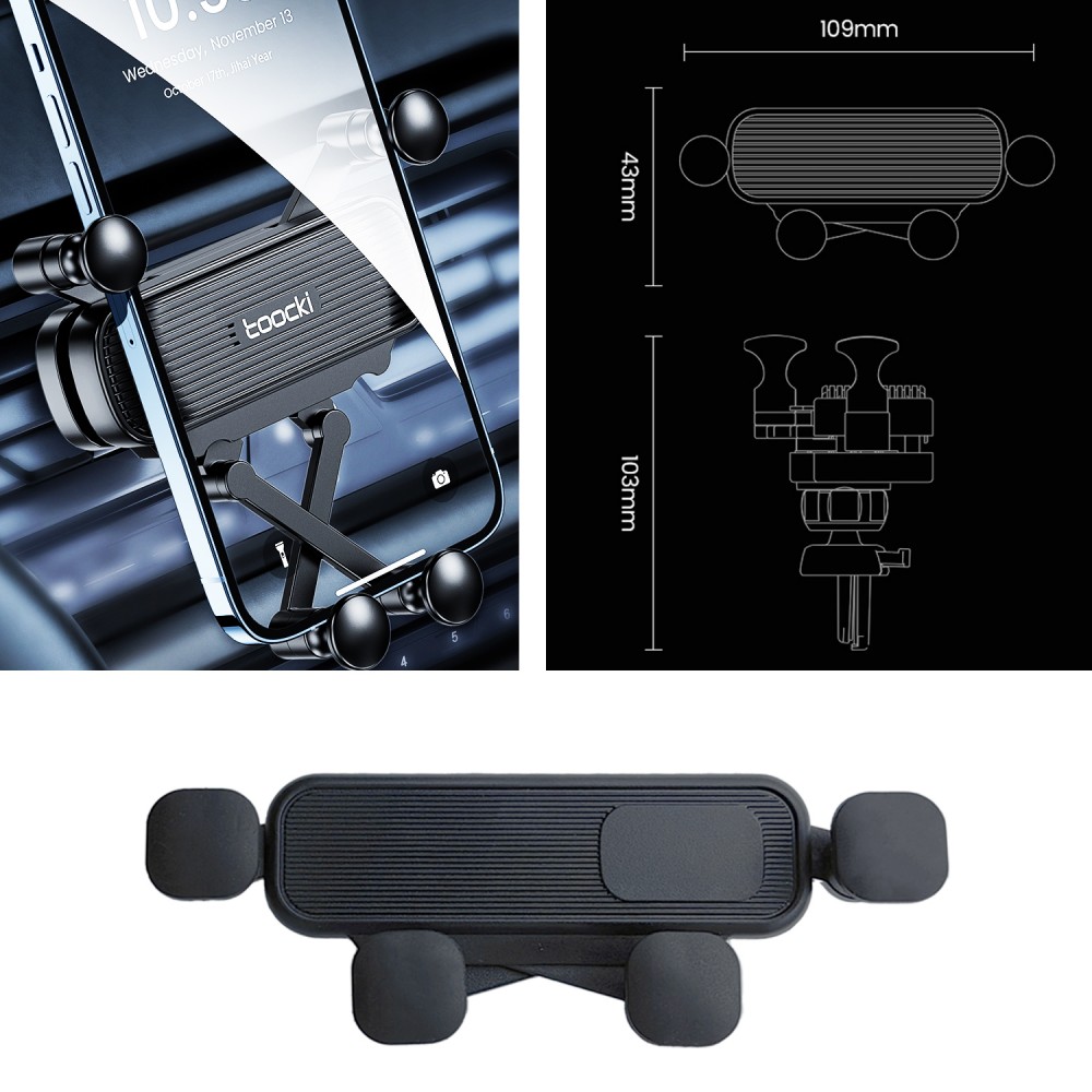 For Mercedes Benz C Class C200 260 300 W205 Car Phone Holder Special Fixed Bracket Base Wireless Charging