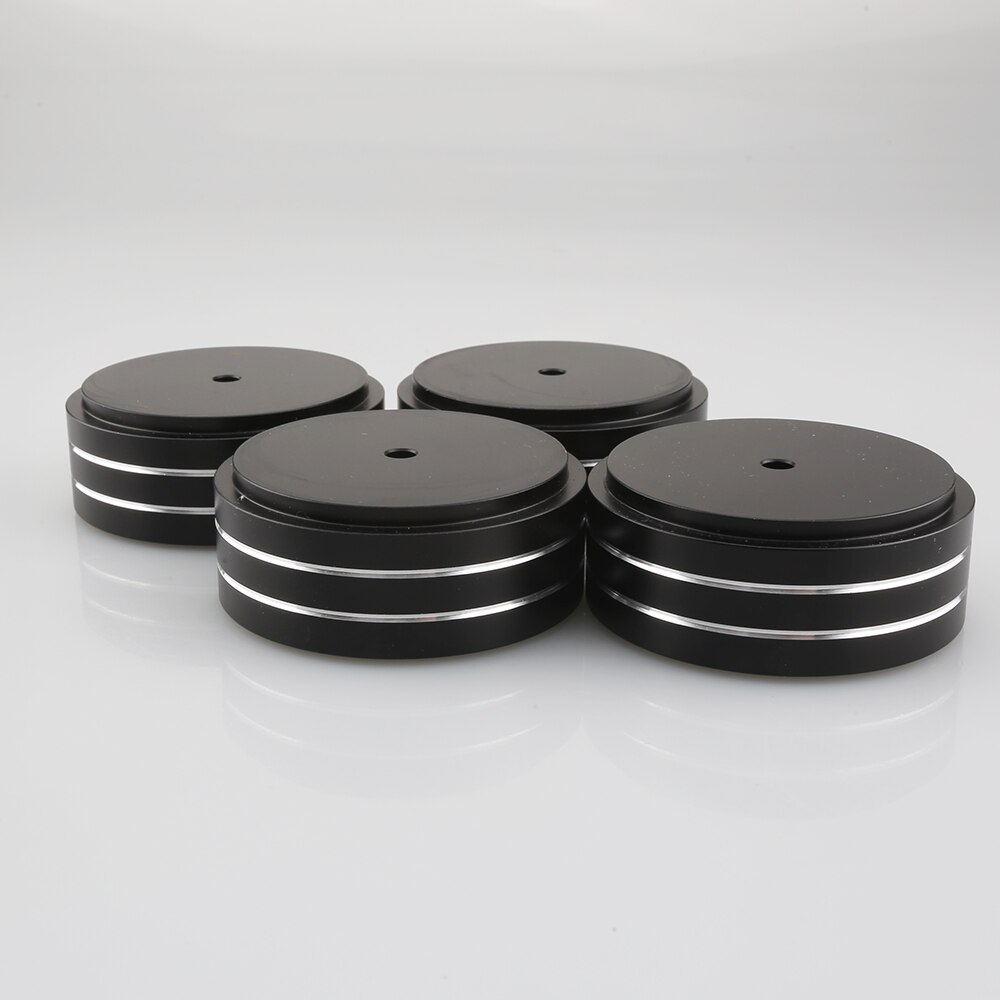 4 sztuk 58x22mm aluminium HIFI AMP stojak izolujący głośnik gramofon DAC podkładka pod stopy złoto srebro stopy głośnika wzmacniacz bulwy