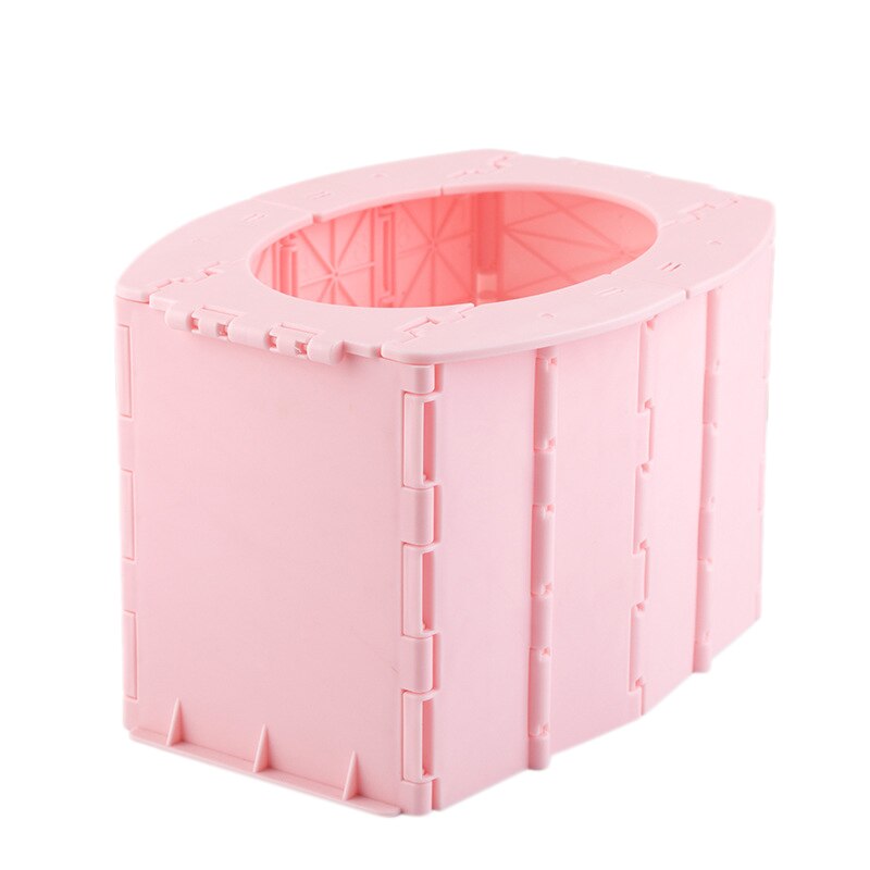 Draagbare Baby Potje Toilet Seat Auto Reizen Camping Kids Zindelijkheidstraining Seat Kinderen Opvouwbare Wc: Pink