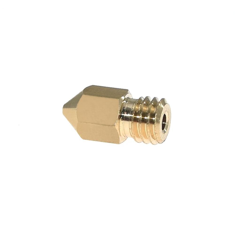Tenlacum 10 Stück MK8 Extruder Düsen Für 3D-Drucker – 5 Größen (0,2–1,0 Mm), Messing