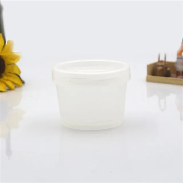 20Pcs 50/100ml Refillable Bottles Large Size Facial Mask Lotion Container Travel Face Cream Jar Cosmetic Box Cosmetic Containers: light yellow / 40ml