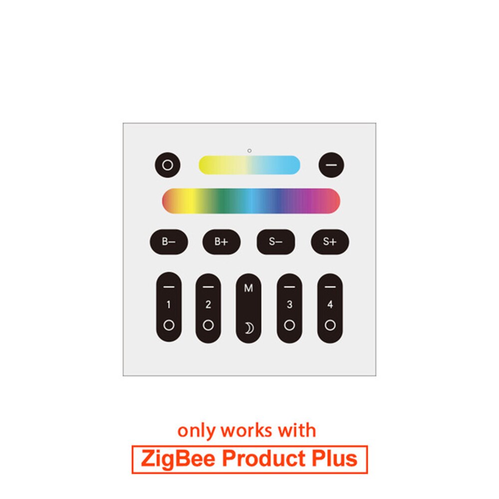 Zigbee-spot lumineux intelligent encastrable Plus, télécommande sans fil, luminaire de sport, LED rgbw cct, 6/9/12W, 220/110/230V AC, LED: Wall Switch Only / 9W