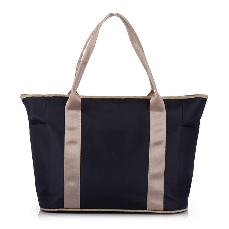 Ankommling Hand Luiertas Multifunctionele Mode Koreaanse Stijl Mama Bag Classic Verkoop Zwangere Vrouwen Moederschap Pakket: Dark Blue  with Shoulder Strap