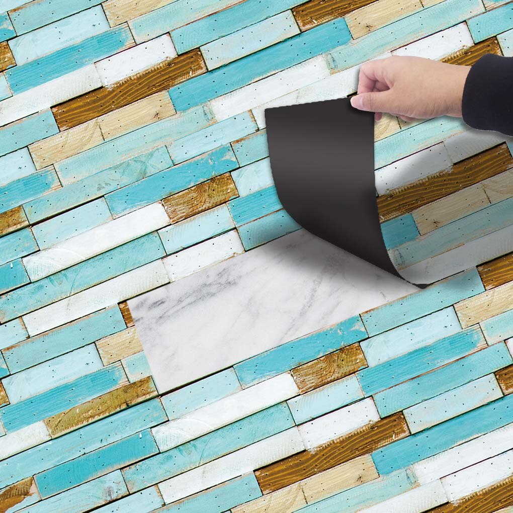 20X300Cm Retro Zelfklevende Pvc Vloer Roll Baksteen Lijn Patroon Hotel Slaapkamer Begane Grond Sticker Pvc Verwijderbare muurstickers: 41