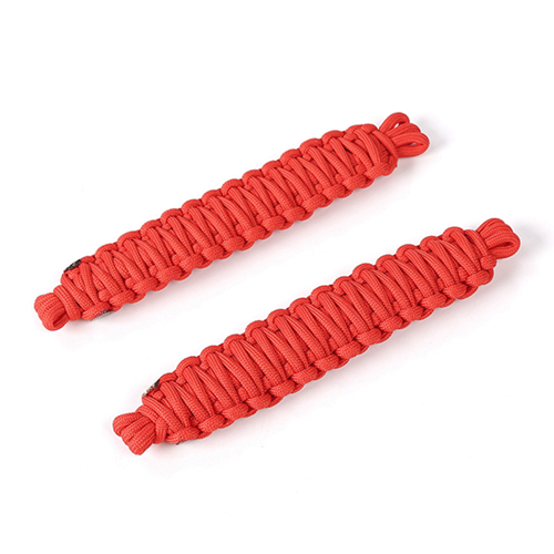 Tensioning Belts For Jeep Wrangler TJ 1997-2006 Front &amp; Rear Door Adjustable Restriction Protection Rope Strap For Jeep Wrangler: A-Red