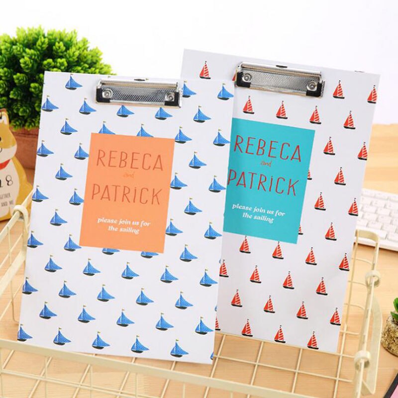 A4 Size Wooden Clipboard Clip Board Office School Stationery With Hanging Hole Office Document Holder Filing Clip Board