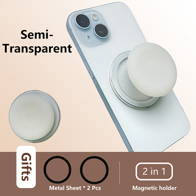 For Magsafe Magnetic Mobile Phone Grip Tok Holder For IPhone 15 Samsung Socket Pocket Support Mac Safe Ring Finger Folding Stand: Yellow