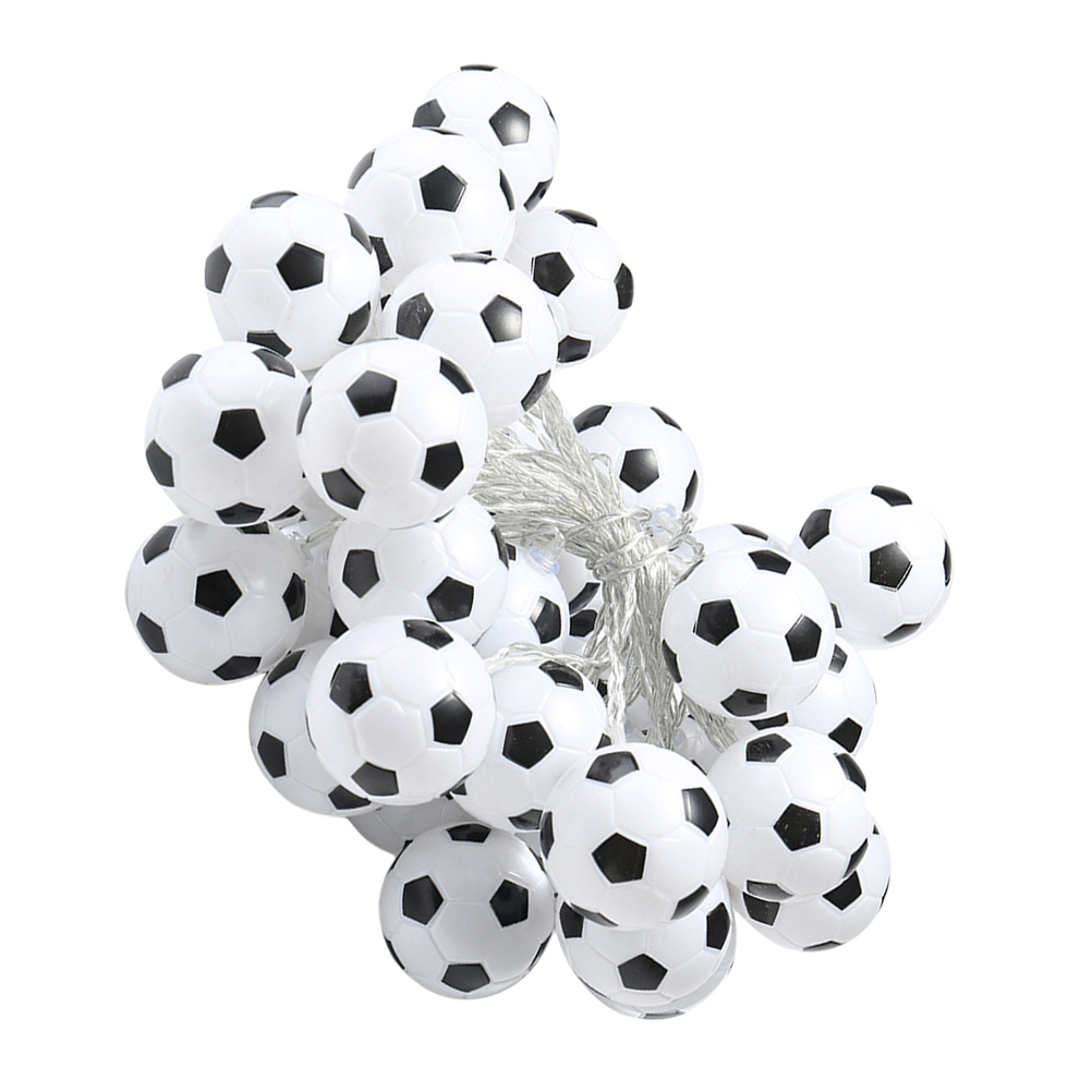 FußBall-Lichterkette, Feen-LED-Lampe, Dekor, dekorative FußBall-Fußbälle, Weihnachten