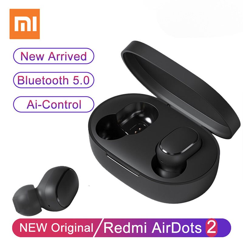 Originele Xiaomi Redmi Airdots 2 Fone Draadloze Koptelefoon Bluetooth Hoofdtelefoon Mi Tuur Draadloze Hoofdtelefoon In-Ear Oordopjes