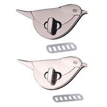 1 Pc Bird Shape Clasp Turn Lock Twist Locks Metal Hardware For DIY Handbag Bag Purse Buckle Accessories 4 Colors