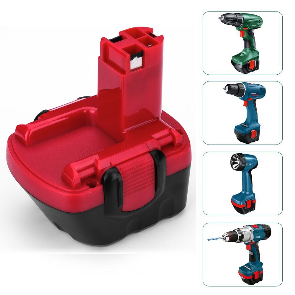Batería recargable para 2, 607, 335, 709, PAG, GSR, PSR, 12 VE-2, BAT043, BAT045, 2, 607, 335, 697, taladro eléctrico para BOSCH GSR, 12 V, 2.0Ah