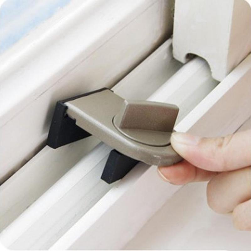 Child Safety Lock Anti-theft Lock Push-pull Plastic Steel Aluminum Window Stopper Door Window Lock