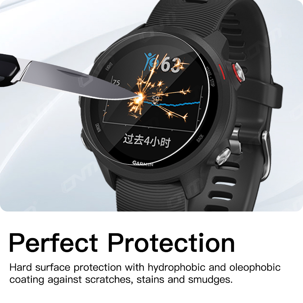 Vidrio templado para Garmin Forerunner 965 255 955 945 245 Music 255S 235 935 645 Protector de pantalla de reloj inteligente película de vidrio Ultra-HD