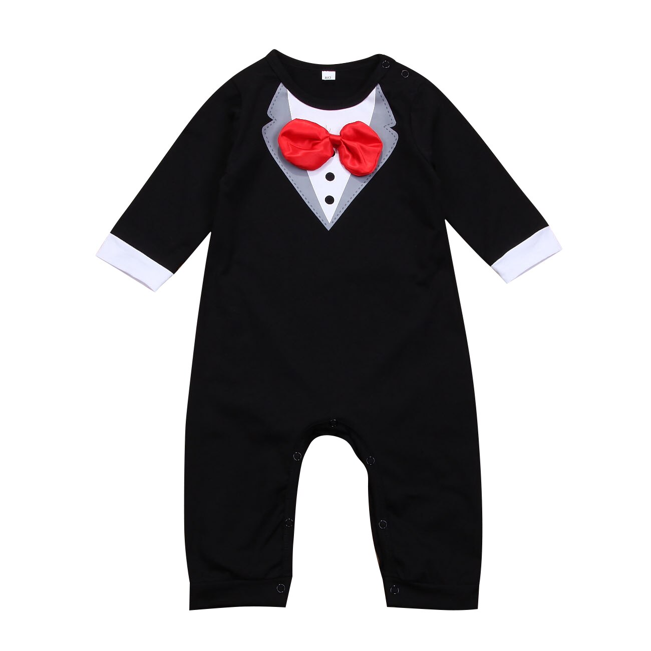 Pudcoco-vêtements pour bébés | Costume pour bébés et beaux garçons, Cool garçon, combinaison à manches longues pour nourrissons, noir, barboteuse à nœud papillon, tenue de soirée: Black / 6M