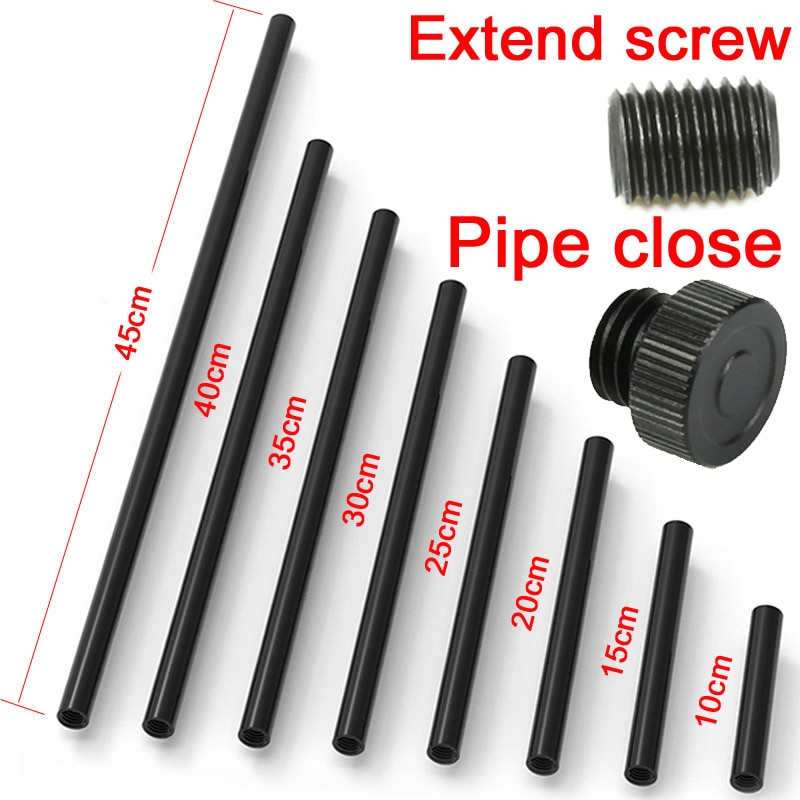 slide rail length 10-45mm tube diameter 15mm with M12 screw hole hotographic camera equipment extension connection accessories