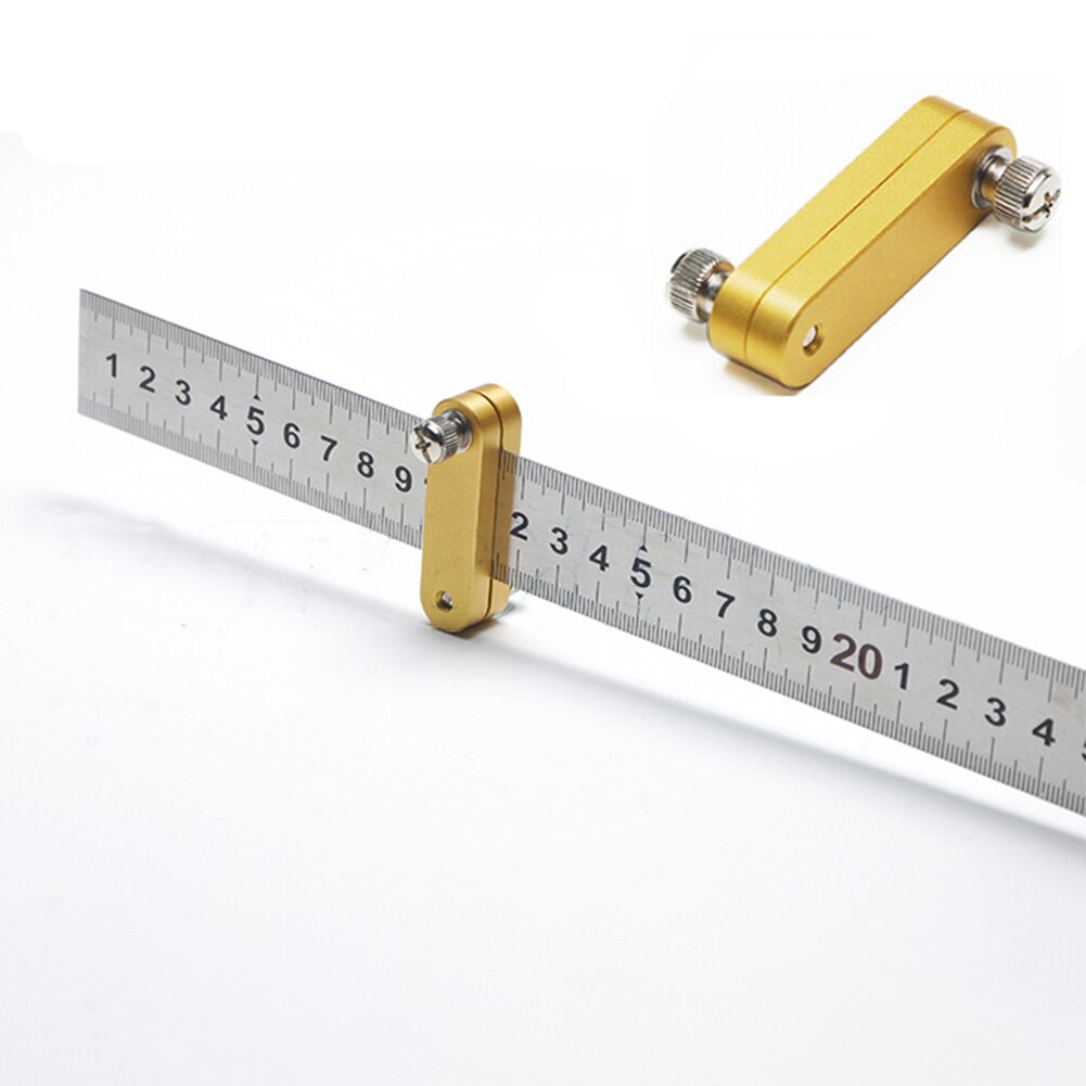 Steel Ruler Locking Block Woodworking Loose Thread Locator Carpenter DIY Tool Measurement Height Limit Gauge Tools