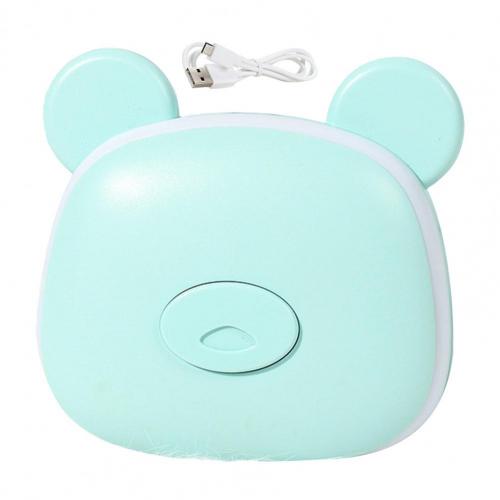 Pocket Handwarmer Kleine Schoonheid Spiegel Pocket Handwarmer Multifunctionele Usb Opladen Handwarmer: Blauw