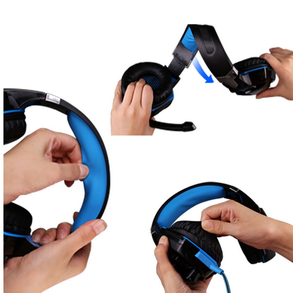 G2000 Spielen Headset Verdrahtete 3D umgeben Klang Kopfhörer RGB Licht Professionelle Headset Mit Mikrofon Für Laptop Smartphone