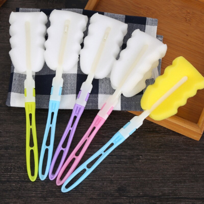 Plastic Stro Cup Multifunctionele Kerst Dag Stro Fles Outdoor Draagbare Leuke Waterfles Kantoor Drank Koffie Mok: Random1pcs cup brush