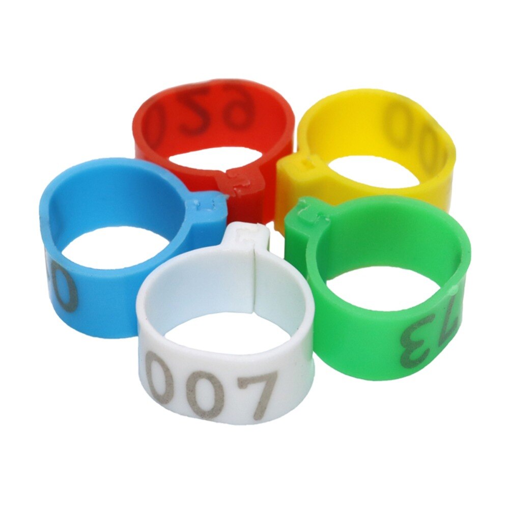20mm Huhn Digital Clip Ring Kunststoff Identifikation Ring KEINE. 1-100 geflügel Fuß Ring Hühnerstall Fütterung liefert 100 Pcs