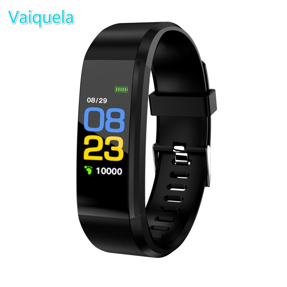 Slimme armband, 115 plus kleurenscherm, sportstappenteller, digitale fitnesstracker, bluetooth, waterdicht, slimme klok, usb-oplaadfunctie