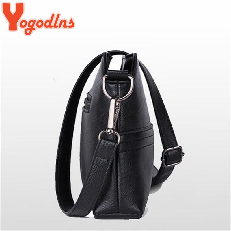 Yogodlns Casual PU Leather Women Crossbody Bag Shoulder Messenger Bags For Female Mother Small Phone Purse Bags Hiqh