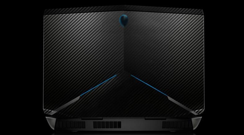 KH Laptop Carbon fiber Leather Sticker Skin Cover Protector for Alienware 13 R2 M13X ANW13 13.3-inch release: Black Carbon