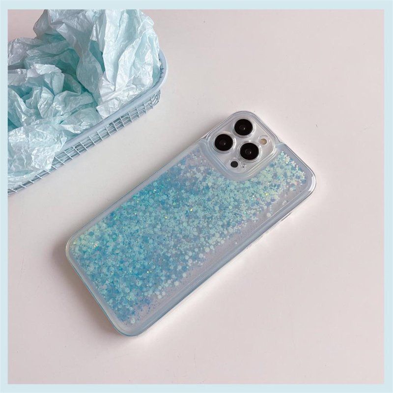 Glow Dark Luminous Liquid Sand Glitter Phone Case for iPhone 14 15 Pro Max 16 13 12 14Pro Luxury Brilliant Quicksand Cover Hood