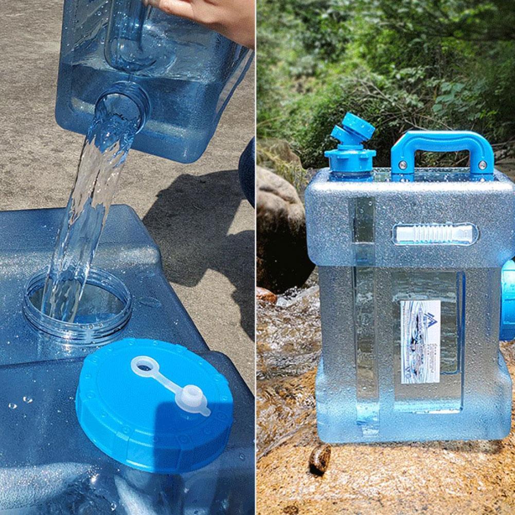 Outdoor Water Bucket Container Portable Driving Water Tank Container With Faucet For Camping Picnic Hiking