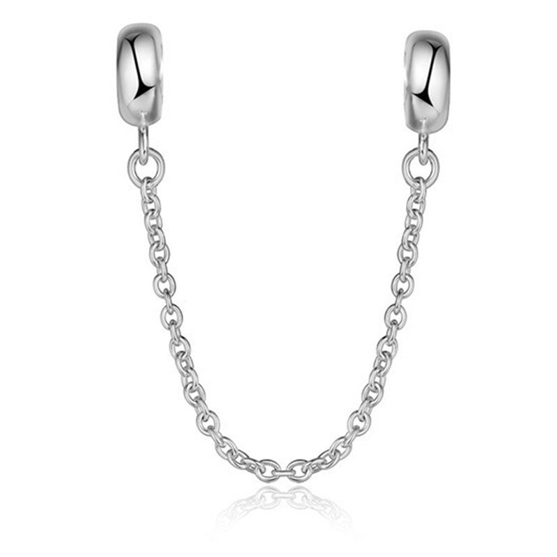 Stop sikkerhedskæde charme perler passer essens charms sølv 925 originale armbånd sterling perler til smykker gør kvinder diy