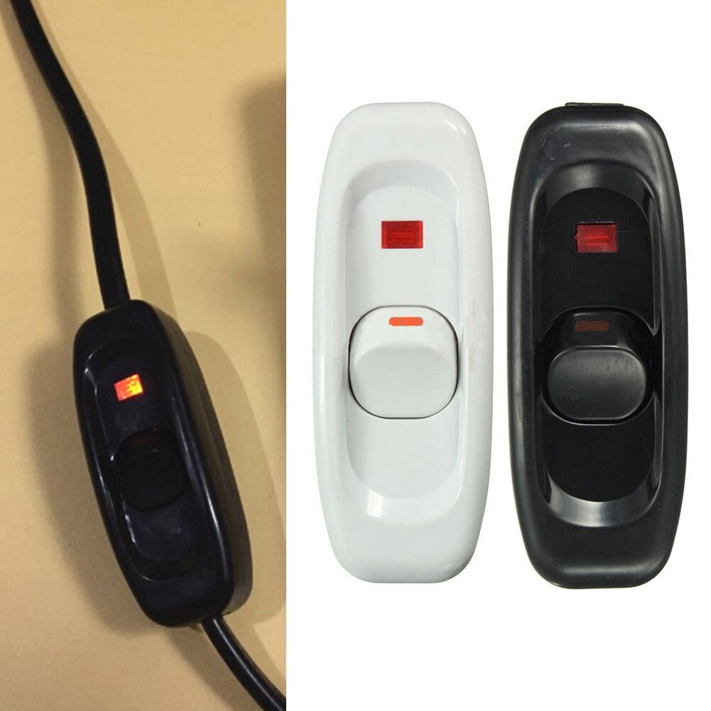 10A Living Room Inline Table Lamp Accessories Electronic On-Off Plastic Bedroom Home Multifunction Light Switch