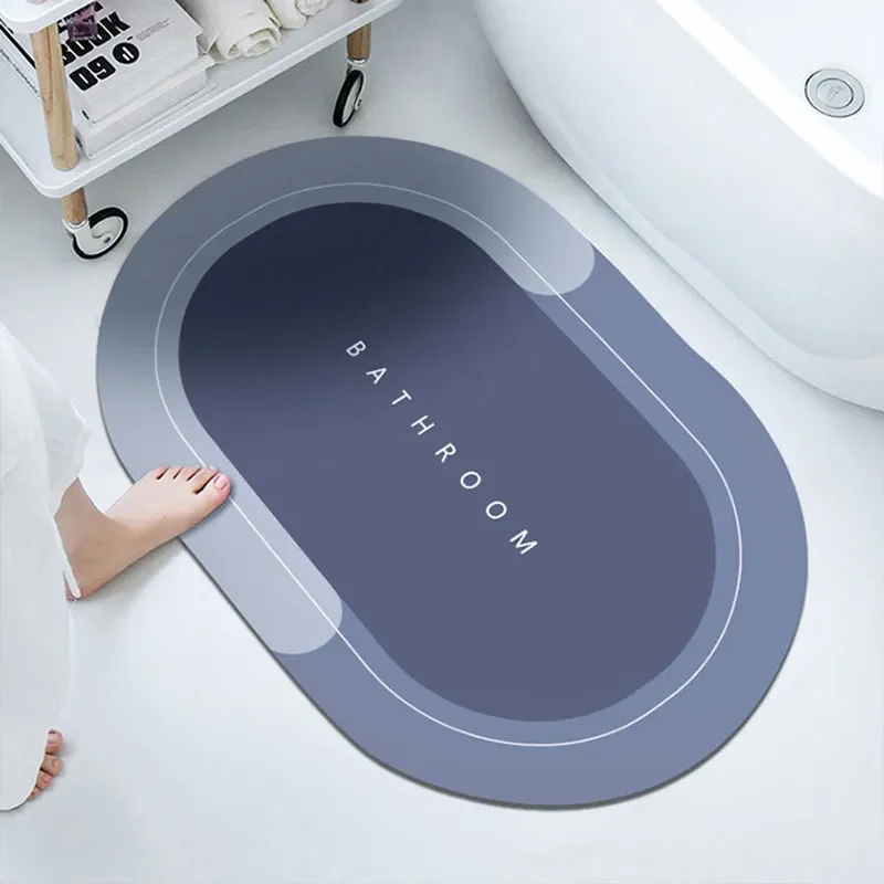 Saugfähige Badezimmer-Badematte, rutschfester Teppich, schnell trocknende Badematten, Küche, Eingang, Fußmatten, Heim-Fußmatt, Badewannen-Teppich