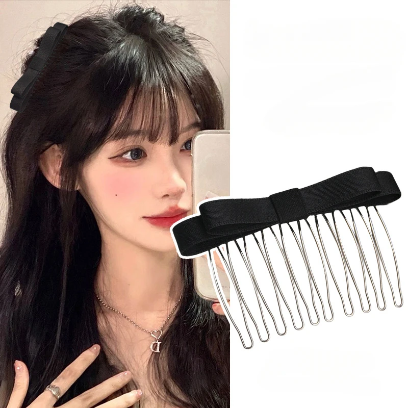 Prinsessenstijl Invoegen Kam Clip Vrouwen Meisjes Lieve Pony Clip Haarspelden Achterhoofd Hoofdtooi Gebroken Haar Afwerking Gereedschap Haarclip