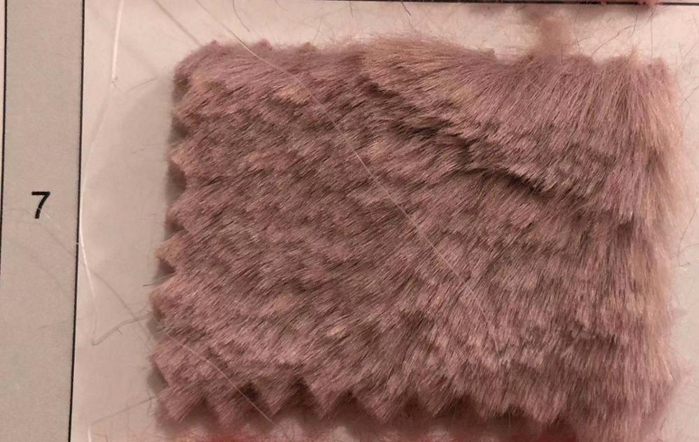 På pilsner 800g kaninpels 13mm høy imitert kaninpels, klær, hjemmetekstilleker, skomateriale plysjstoff: Oransje