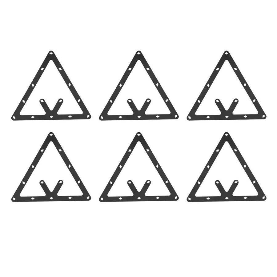 6PCS Billiard Table Sticker Film Paper Kick-off Film Billiard Rack Accessory 9/10 Ball Paper