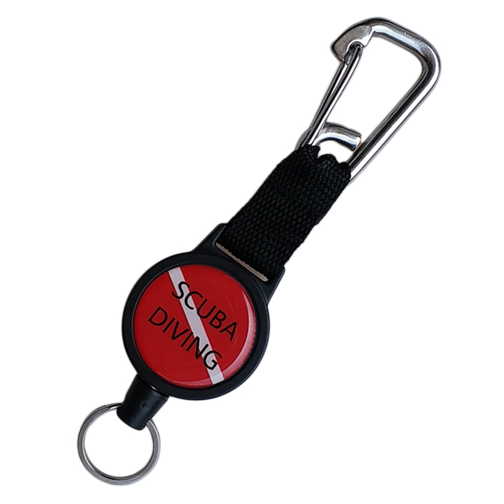 Scuba Diving Lanyard Stainless Steel /Nylon Retractor Cameras Dive Lights Holder Accessories