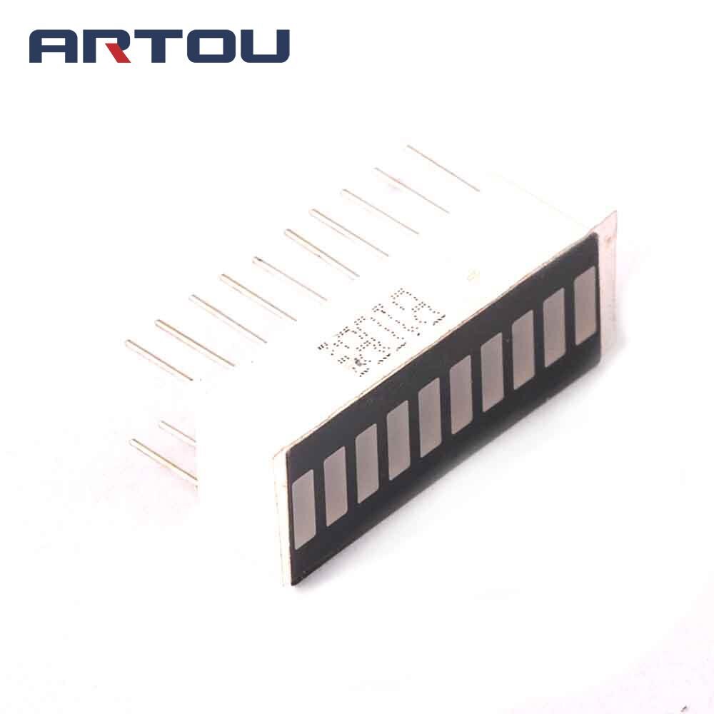 10PCS 10 Segment Red LED Bar-graph Display plane display tube