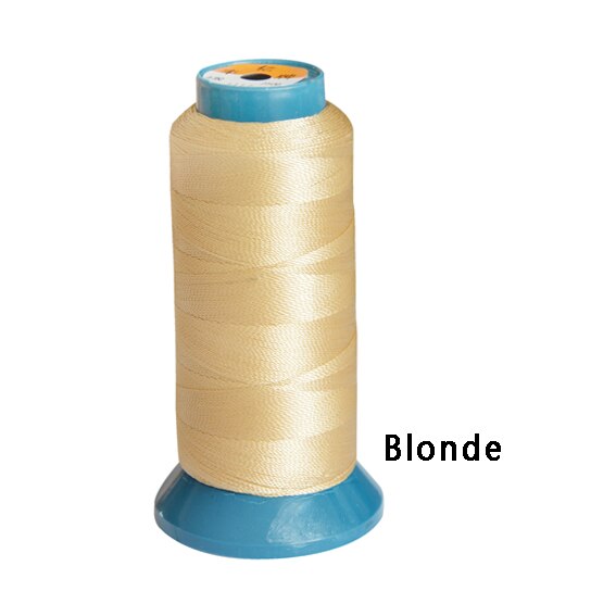 1 rouleau de fil à tisser dix couleurs, fil Polyamide haute intensité, 12 aiguilles à tisser de 9cm/aiguilles de type C/aiguille incurvée: Jaune